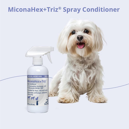 Authentic MiconaHex+Triz skin barrier repair spray with ceramides for pets.
