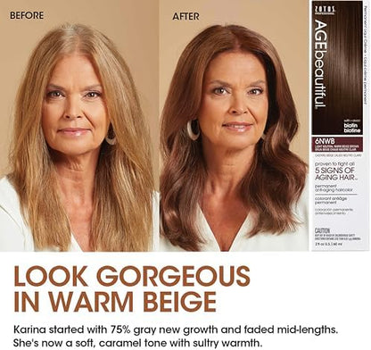 AGE beautiful professional salon coloring premium packaging back view