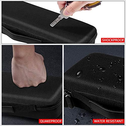 Comecase clipper blade organizer close up view demonstrating detachable blades fitting securely inside the protective foam compartments.