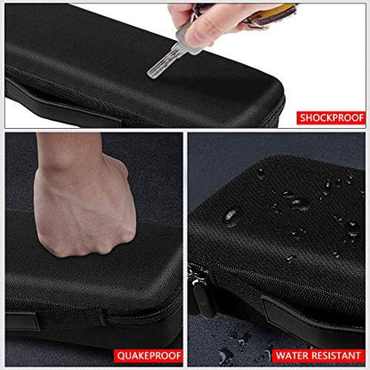 Comecase clipper blade organizer close up view demonstrating detachable blades fitting securely inside the protective foam compartments.