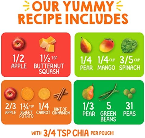 HappyTot Stage 4 toddler snack pouch 16 count packaging