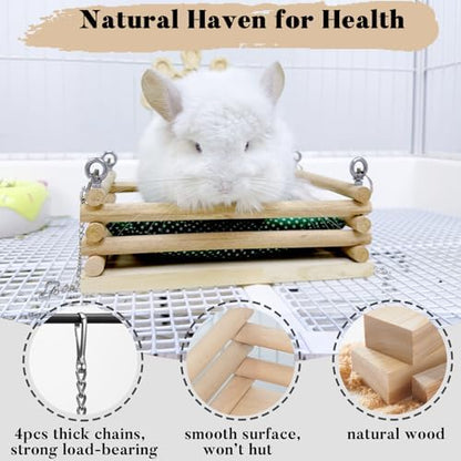 Detachable cotton mat on top of a durable wooden pet ledge
