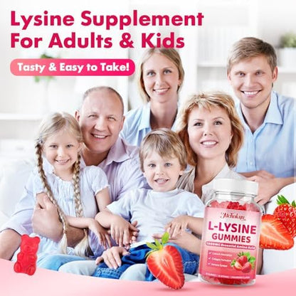 Mchokuu L-Lysine bottle with immune support icons