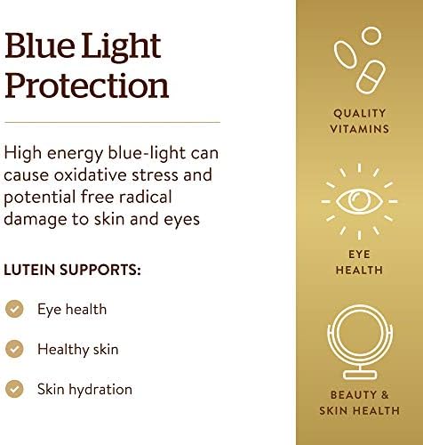 Solgar Lutein 40 mg softgels ingredient facts panel