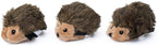 Three ZippyPaws hedgehog plush toys in a pack