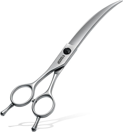 Professional 45 degreesCurved Grooming Scissors for Dogs 7.5 in Big Arc Curved Shears for Professional Groomer Japan VG10 High-carbon Steel Right Hand Matte - Image 13