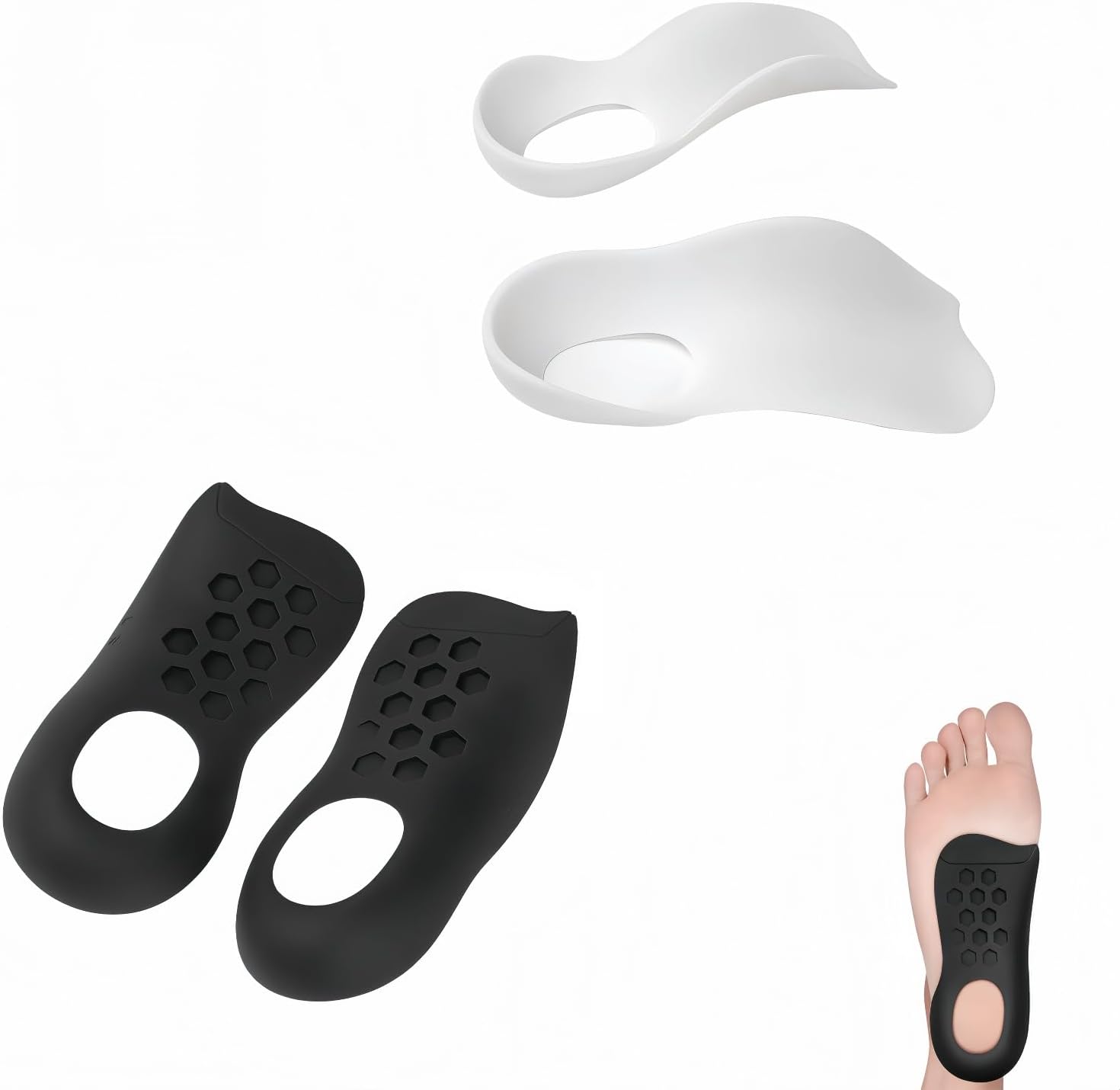 RyanDesign Arch Support Insoles front view orthotic inserts