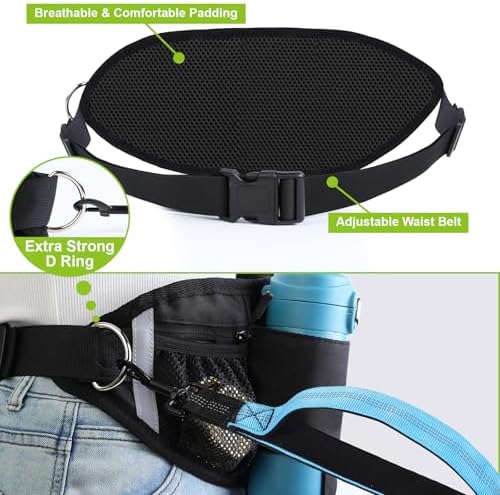 Full packaging view of the Yungaspy blue hands free pet walking system