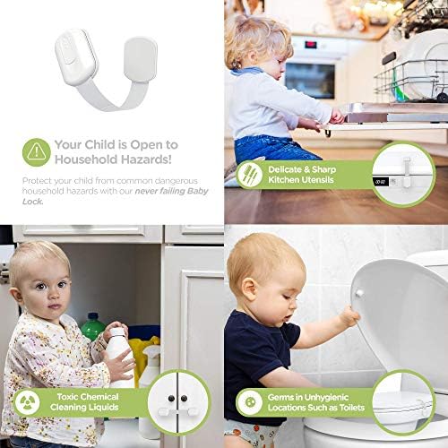 Skyla Homes child proofing latches mounted on kitchen drawer