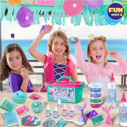 Child showing stretchy pearl and sugar ocean texturized creations