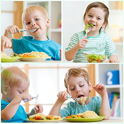 Patelai 9 piece flatware set for kids self-feeding