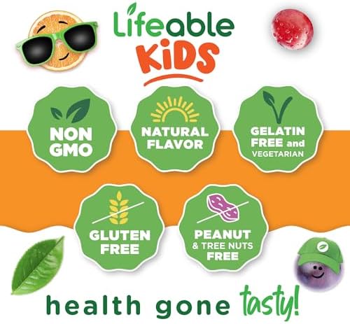 Lifeable ninety count vegetarian iron chewables for pediatric immune health support