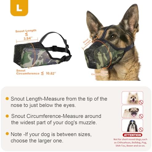 Pawfun escape proof large dog muzzle packaging and contents view