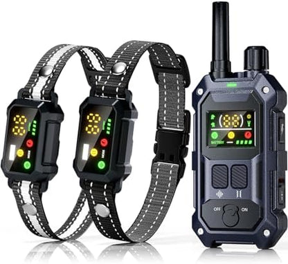 Blackdog professional dog training system with remote transmitter illustrating the four adaptive behavioral modes.