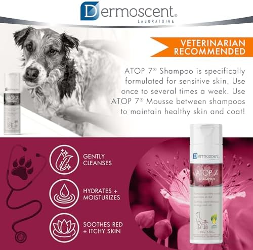 Petmate Dermoscent Atop 7 soothing shampoo full set view