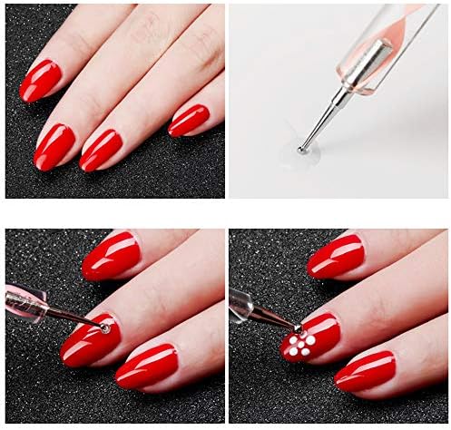 Professional manicure kit with acrylic handle dotting pens