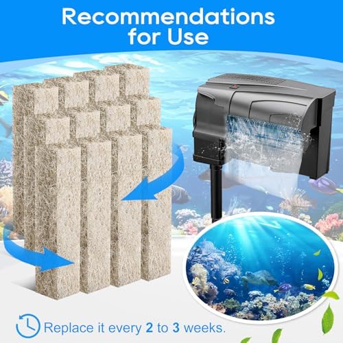 Cunina replacement filter pads packaging showing compatibility with power filters.