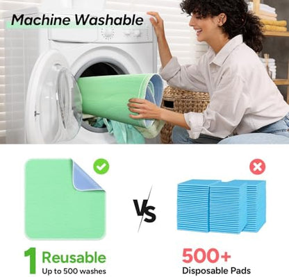 Two pack WhyWorry heavy absorbency bed pads for home care
