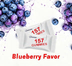 Back view of LZIGEIQU gummy supplement pouch with nutritional information.
