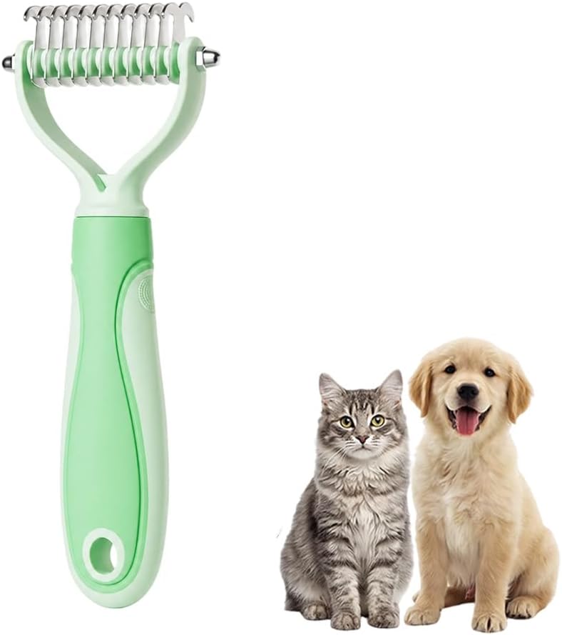 Dematting Comb for Dogs and Cats, 2026 Upgraded Pet Pro Tool Grooming, Dual-Sided Deshedding and Dematting Brush, Ergonomic Pet Grooming Brush, Gentle Pet Hair Remover Comb - Image 10