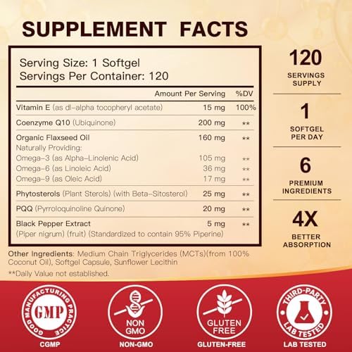 Dr. Foster Coenzyme Q10 supplement label showing PQQ and Omega ingredients