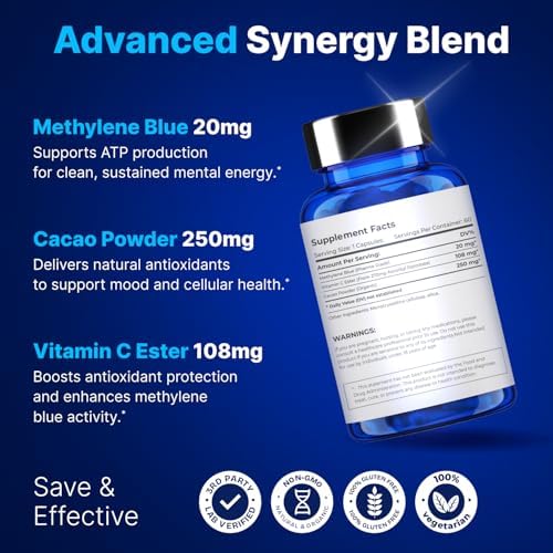 Stanis Labs Ultimate Methylene Blue Capsules ingredient details panel