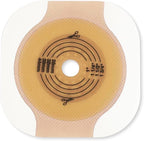 Hollister New Image CeraPlus flat two piece skin barrier front view showing red color code flange