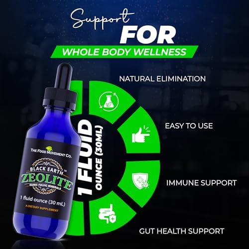 Authentic USA imported liquid zeolite drops for immune support and digestion