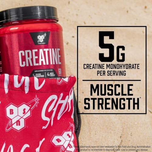 Unflavored Creatine Monohydrate powder scoop demonstration