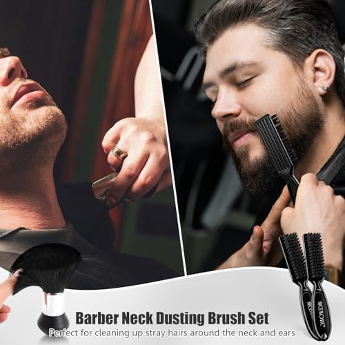 Durable plastic hair styling combs and sectioning clips for professional salon hair preparation.