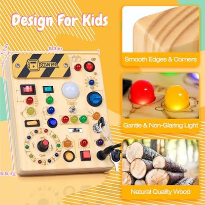 HarVow Montessori sensory board master power panel switch detailing child safe construction