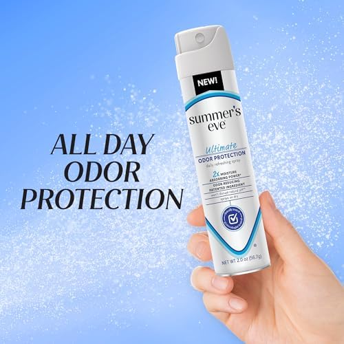 Summer's Eve talc-free moisture-absorbing feminine spray bottle
