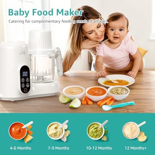 Chefhandy white baby food processor interior stainless steel blades