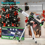 ToyerBee space exploration kit showing the complete setup including finderscope and protective lens caps.