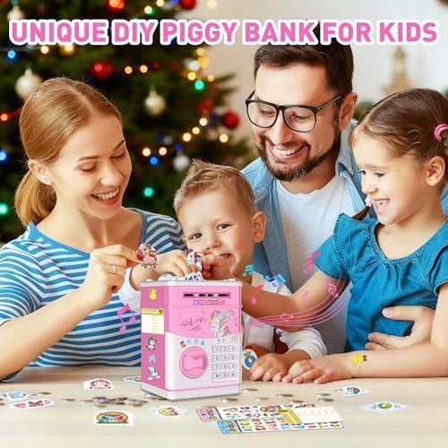 JUNEU interactive money saving bank battery installation layout on the bottom panel.