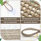 Silkfly natural seagrass lizard hammock set of two in brown color
