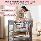 Hogarcosas changing table caddy displaying side pocket details
