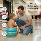 Travel Potty Seat for Toddlers - Inflatable Portable Toilet Kids Chair, Foldable Compact Lightweight Potty for Camping Road Trips, Outdoor Car Travel, Holds 66 lbs and 20 Durable Disposable Bags - Image 7