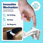 Baby proofing latch compatibility with countertop overhang