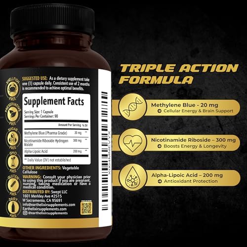 Earth Elixir dietary supplement capsules close up