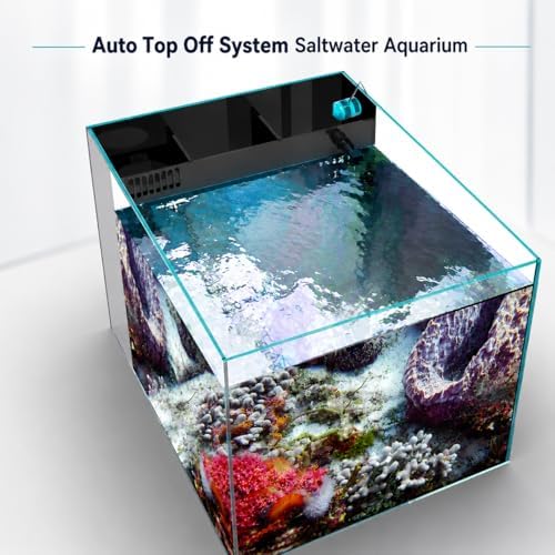 Complete retail packaging contents of the MagTool blue automatic water level controller for fish tanks.