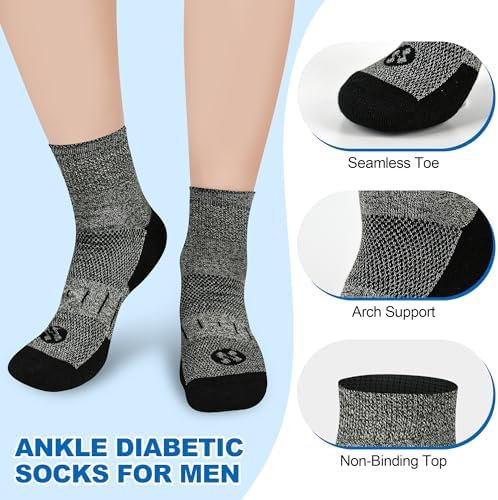 Close up of non-binding top on NOLUNT ankle socks