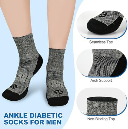 Close up of non-binding top on NOLUNT ankle socks