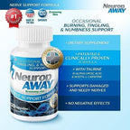NeuropAWAY dietary supplement capsules side profile packaging