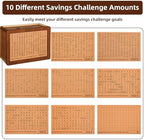 Zayeemi wooden cash vault piggy bank being assembled using interlocking panels.