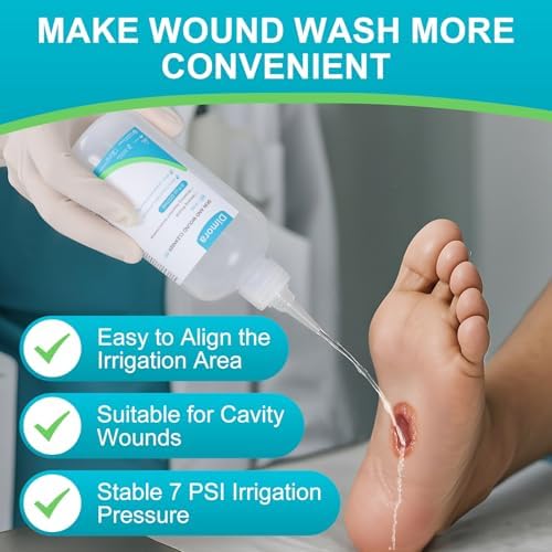 Odorless non-irritating wound rinse for burns and lacerations.
