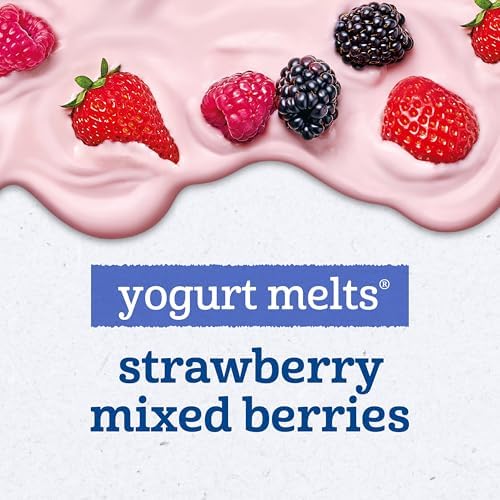Close up of Gerber freeze-dried fruit and yogurt melts