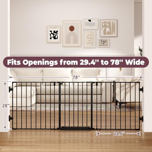 Cideny hardware mounted child safety barrier showing wall attachment brackets.
