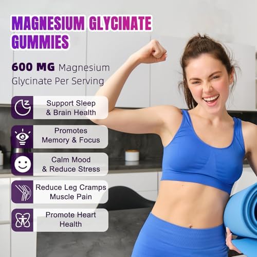 Raspberry flavored magnesium glycinate gummy texture