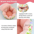 Guinea pig warm hammock bed with colorful print